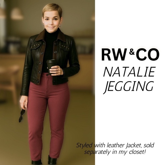 🍷 Muted Merlot RW&CO. Natalie Jeggings – Size P/S Bundle & Save Join & get $15 - Picture 1 of 4